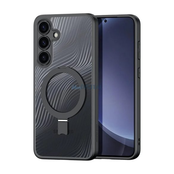 DUX DUCIS AIMO silicon telefon protector (rezistent la șocuri, protector de cameră, MagSafe, amortizor de șocuri, val) BLACK Samsung Galaxy S25 (SM-S931)