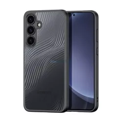   HUSĂ! - DUX DUCIS AIMO silicon protector de telefon (rezistent la șocuri, protecția camerei, mat, val) BLACK Samsung Galaxy S25 Plus (SM-S936)