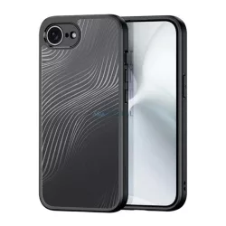  HUSĂ! - DUX DUCIS AIMO silicon telefon protector (rezistent la șocuri, protecția camerei, mat, val) BLACK Apple iPhone SE 4 (2025)