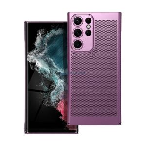 Protecție din plastic pentru telefon (respirabilă, cu găuri, protecție pentru cameră) LILA Samsung Galaxy S25 Ultra (SM-S938)