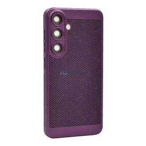 Protecție din plastic pentru telefon (respirabilă, cu găuri, protecție pentru cameră) LILA Samsung Galaxy S25 Plus (SM-S936)