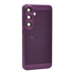   HUSĂ! - Protecție din plastic pentru telefon (respirabilă, cu găuri, protecție pentru cameră) LILA Samsung Galaxy S25 (SM-S931)