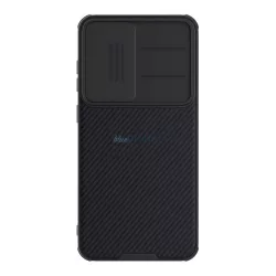   HUSĂ! - NILLKIN CAMSHIELD PRO MAGNETIC plastic protector de telefon (rezistent la șocuri, protecția camerei, magnetic, cu dungi) NEGRU Samsung Galaxy S25 Plus (SM-S936)