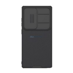   HUSĂ! - NILLKIN CAMSHIELD PRO silicon telefon protector (rezistent la șocuri, camera de protecție, cu dungi) BLACK Samsung Galaxy S25 Ultra (SM-S938)