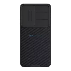 HUSĂ! - NILLKIN CAMSHIELD PRO silicon telefon protector (rezistent la șocuri, camera de protecție, cu dungi) BLACK Samsung Galaxy S25 Plus (SM-S936)