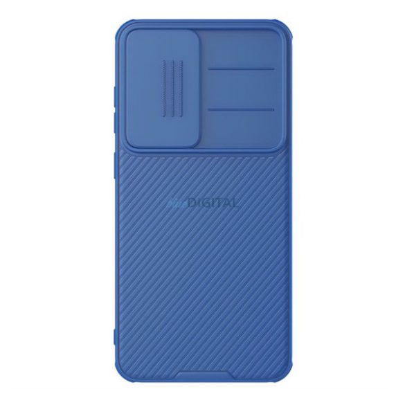 NILLKIN CAMSHIELD PRO silicon telefon protector (rezistent la șocuri, camera de protecție, cu dungi) BLUE Samsung Galaxy S25 Ultra (SM-S938)
