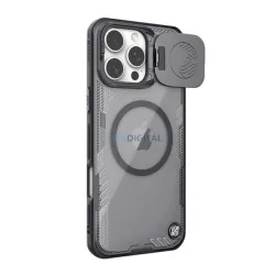   HUSĂ! - NILLKIN ICEBLADE PROP silicon telefon protector (rezistent la șocuri, protector de cameră, MagSafe) BLACK Apple iPhone 16 Pro