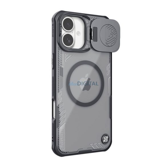NILLKIN ICEBLADE PROP silicon protector de telefon (rezistent la șocuri, protector de cameră, MagSafe) BLACK Apple iPhone 16