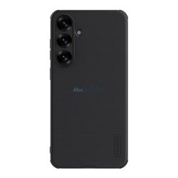   HUSĂ! - NILLKIN SUPER FROSTED PRO plastic protector de telefon (rezistent la impact, cauciucat, suprafață aspră) BLACK Samsung Galaxy S25 (SM-S931)