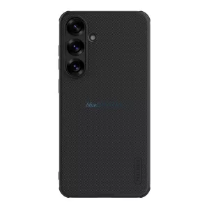 HUSĂ! - NILLKIN SUPER FROSTED PRO plastic protector de telefon (rezistent la impact, cauciucat, suprafață aspră) BLACK Samsung Galaxy S25 (SM-S931)