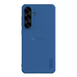   HUSĂ! - NILLKIN SUPER FROSTED PRO plastic protector de telefon (rezistent la impact, cauciucat, suprafață aspră) CUTTING BLUE Samsung Galaxy S25 (SM-S931)