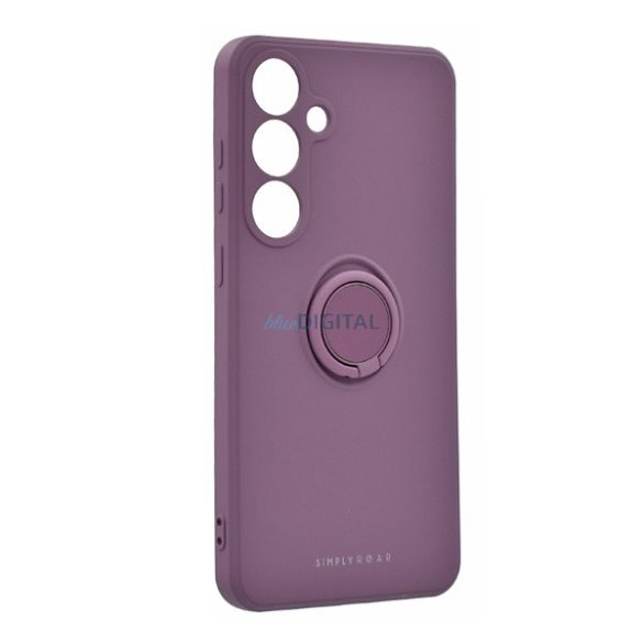 ROAR AMBER Silicone Phone Protector (magnetic, cameră, inel de prindere) LILA Samsung Galaxy S25 Plus (SM-S936)