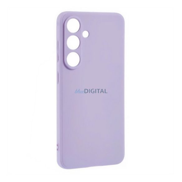 Husă siliconică pentru telefon (mată) LILA Samsung Galaxy S25 (SM-S931)