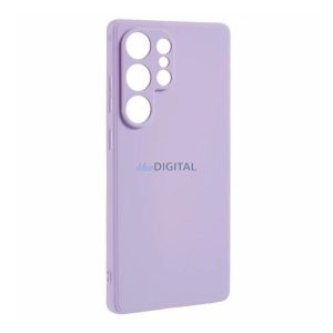 Husă siliconică pentru telefon (mată) LILA Samsung Galaxy S25 Ultra (SM-S938)