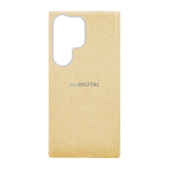 Silicon protector de telefon (interior din plastic, spate lucios) GOLD Samsung Galaxy S25 Ultra (SM-S938)