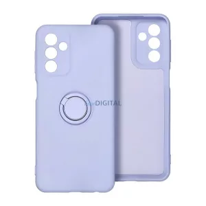 HUSĂ! - Protector de telefon din silicon (inel de montare, interior din microfibră de pluș, magnetic, protector de cameră) LILA Samsung Galaxy S25 Plus (SM-S936)