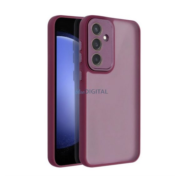 Silicon protector de telefon (rezistent la șocuri, spate acrilic, protector de cameră) LILA Samsung Galaxy S25 Plus (SM-S936)