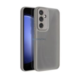   HUSĂ! - Silicon protector de telefon (rezistent la șocuri, spate acrilic, protector de cameră) CLEAR GREY Samsung Galaxy S25 (SM-S931)