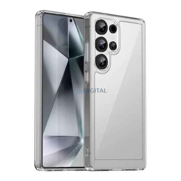 HUSĂ! - Silicon protector de telefon (rezistent la șocuri, capac spate transparent) pentru Samsung Galaxy S25 Ultra (SM-S938)