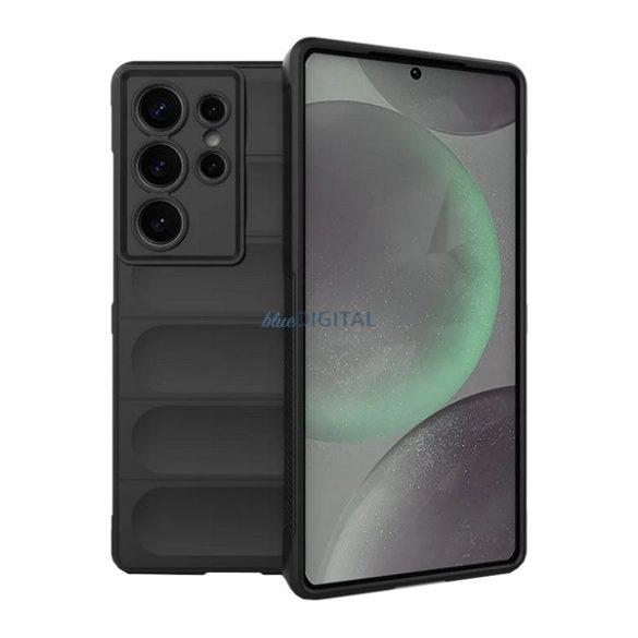 Silicon protector de telefon (rezistent la șocuri, protecție cameră 3D) BLACK Samsung Galaxy S25 Ultra (SM-S938)