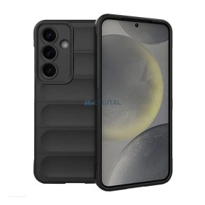 Silicon protector de telefon (rezistent la șocuri, protecție cameră, 3D) BLACK Samsung Galaxy S25 Plus (SM-S936)