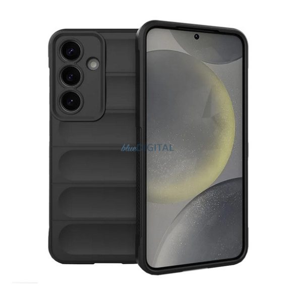 Silicon protector de telefon (rezistent la șocuri, protecție cameră, 3D) BLACK Samsung Galaxy S25 Plus (SM-S936)