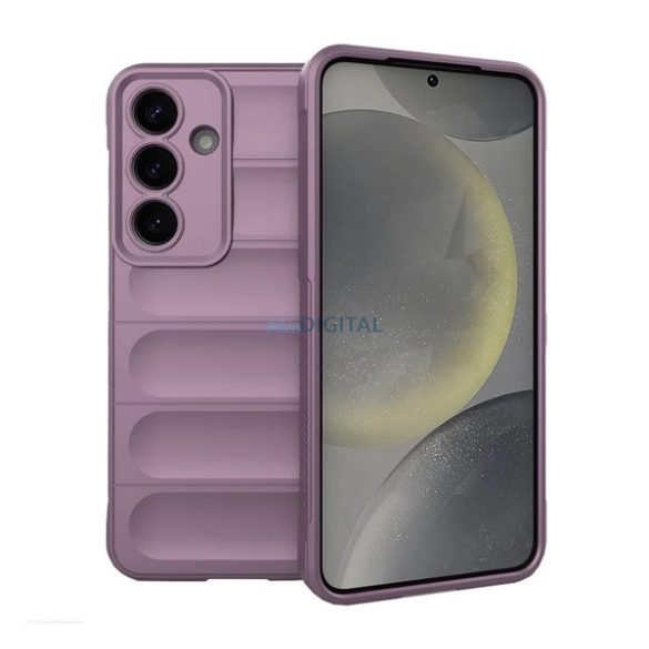 Silicon protector de telefon (rezistent la șocuri, protecție cameră, 3D) LILA Samsung Galaxy S25 Plus (SM-S936)