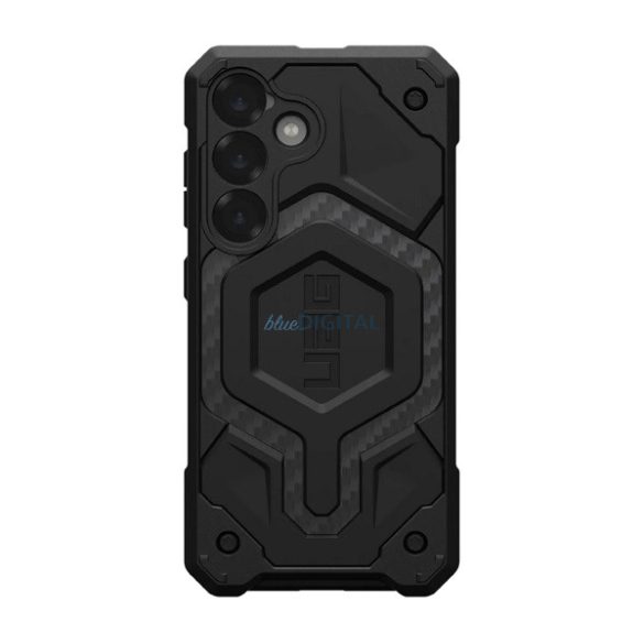UAG MONARCH PRO silicon protector de telefon (rezistență puternică la impact, model textil, MagSafe) BLACK Samsung Galaxy S25 (SM-S931)