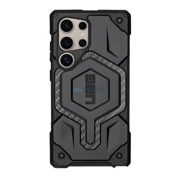 UAG MONARCH silicon protector de telefon (rezistență puternică la impact, model de carbon) BLACK Samsung Galaxy S25 Ultra (SM-S938)