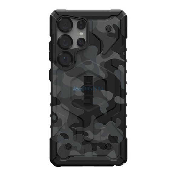 UAG PATHFINDER apărător din plastic protector de telefon (rezistență puternică la impact, călcâi pernă de aer, MagSafe, model de camuflaj) BLACK Samsung Galaxy S25 Ultra (SM-S938)