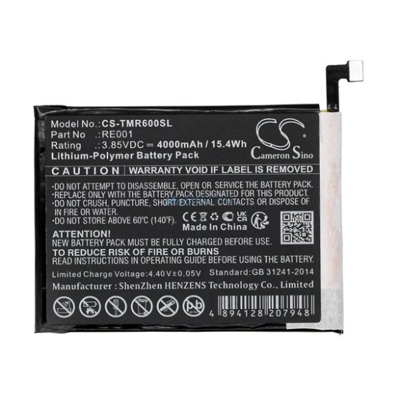 CAMERON SINO Baterie Li-Polimer (3.85V / 4000mAh, compatibil T-Mobile RE001) BLACK T Phone 5G (2022)