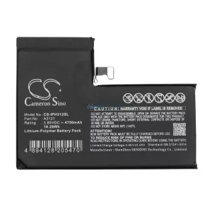 CAMERON SINO Baterie Li-Polimer (3.85V / 4750mAh, compatibil Apple A3121) BLACK Apple iPhone 15 Pro Max