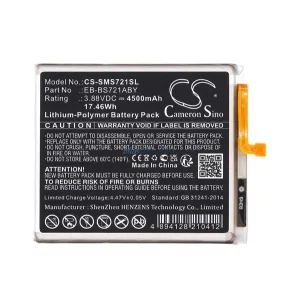 CAMERON SINO Baterie Li-Polymer (3.88V / 4500mAh, compatibil Samsung EB-BS721ABY) BLACK Samsung Galaxy S24 FE (SM-S721)