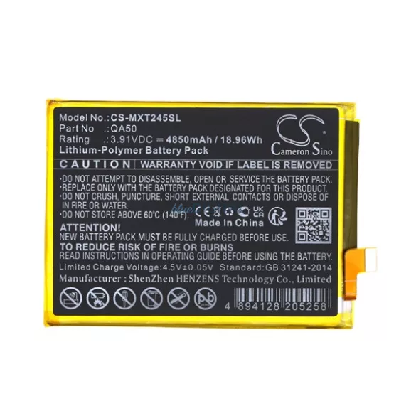 Baterie CAMERON SINO Li-Polymer (3.91V / 4850mAh, compatibil Motorola QA50) BLACK Motorola Moto G24 (XT2423), Moto G24 Power (XT2425)