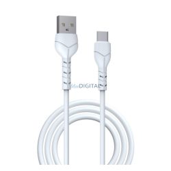   DEVIA KINTONE cablu de date (USB - Type-C, 10W, încărcător rapid, 100cm, șiret) WHITE