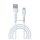 DEVIA KINTONE cablu de date (USB - Type-C, 10W, încărcător rapid, 100cm, șiret) WHITE