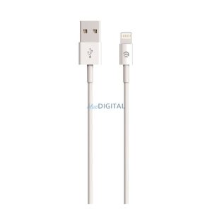 DEVIA cablu de date (USB - lightning, 10W, încărcător rapid, 100cm) ALB