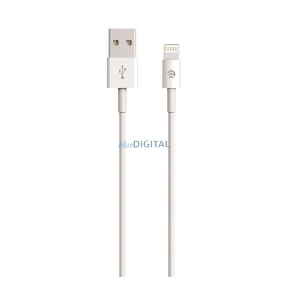 DEVIA cablu de date (USB - lightning, 10W, încărcător rapid, 100cm) ALB