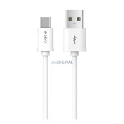   DEVIA cablu de date (USB - Type-C, 10W, încărcător rapid, 100cm) WHITE