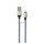 DEVIA VOGUE cablu de date (USB - lightning, 12W, 100cm, șiret) EEZÜST/KÉK Apple DEVIA VOGUE cablu de date (USB - lightning, 12W, 100cm, șiret) EEZÜST/KÉK Apple