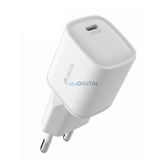 DEVIA SMART MINI încărcător de rețea cu priză Type-C (20W, încărcător rapid PD) ALB