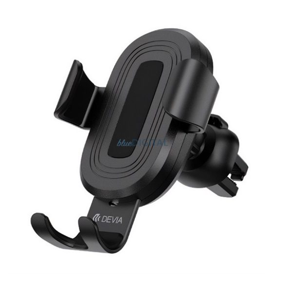 Suport auto DEVIA GRAVITY (pentru ventilație, gravitație, 360°, 10W, wireless, dimensiune 4-6.5") NEGRU
