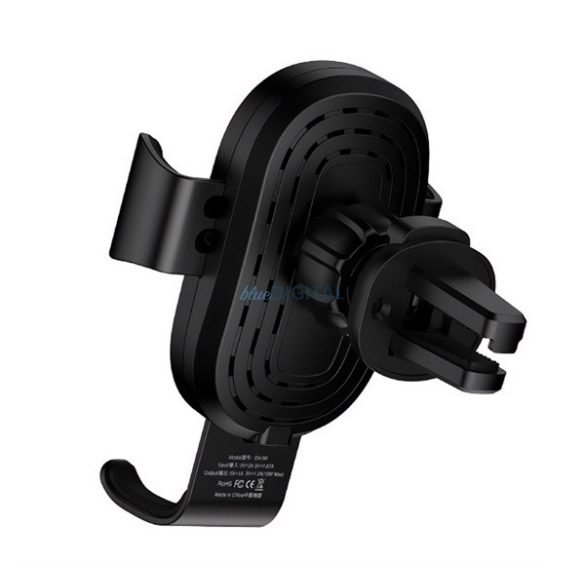 Suport auto DEVIA GRAVITY (pentru ventilație, gravitație, 360°, 10W, wireless, dimensiune 4-6.5") NEGRU