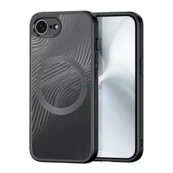   HUSĂ! - DUX DUCIS AIMO silicon telefon protector (rezistent la șocuri, protecția camerei, MagSafe, val) BLACK Apple iPhone SE 4 (2025)