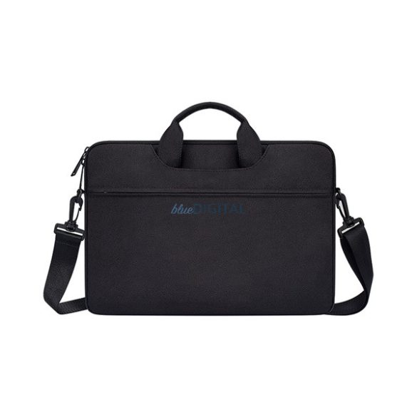 DEVIA JUSTYLE geantă de mână în picioare LAPTOP/NOTEBOOK/TABLET (universal, textil, curea de mână, dimensiune 13-14,2") NEGRU