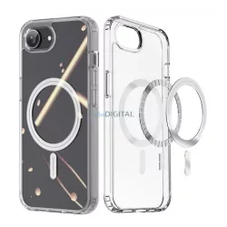   HUSĂ! - DUX DUCIS CLIN silicon telefon protector (rezistent la șocuri, bubble heel, MagSafe) pentru Apple iPhone SE 4 (2025)