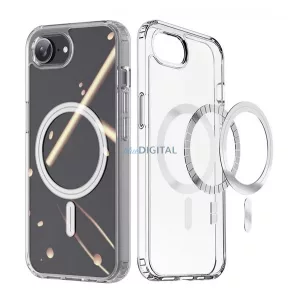 HUSĂ! - DUX DUCIS CLIN silicon telefon protector (rezistent la șocuri, bubble heel, MagSafe) pentru Apple iPhone SE 4 (2025)