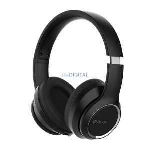DEVIA KINTONE cască bluetooth Stereo (v5.2, microfon, anulare zgomot, pliabilă) NEGRU