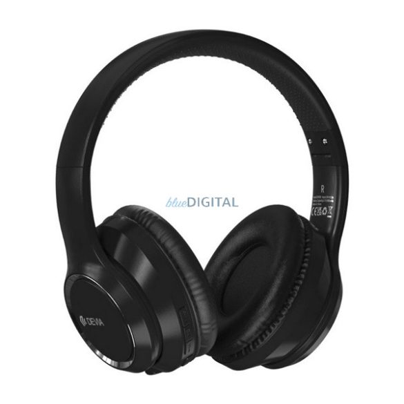 DEVIA KINTONE cască bluetooth Stereo (v5.2, microfon, anulare zgomot, pliabilă) NEGRU