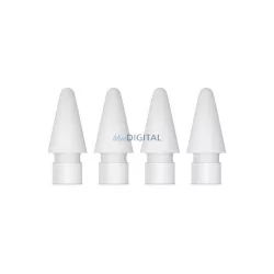   APPLE Pencil touch screen stylus vârf de înlocuire 4pcs (silicon, compatibil Apple Pencil, MLUN2ZM/A succesor) WHITE